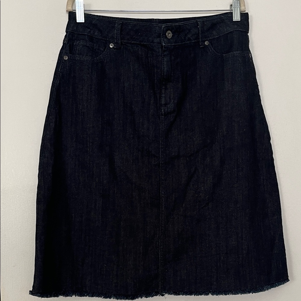 Liz Claiborne Blue Denim Midi Skirt